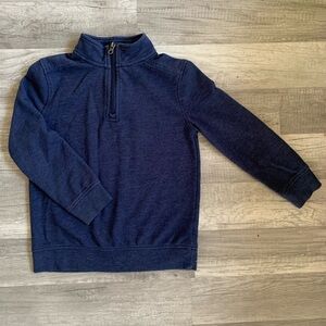 Cat & Jack Boys Dark Blue Zip-Up Sweater